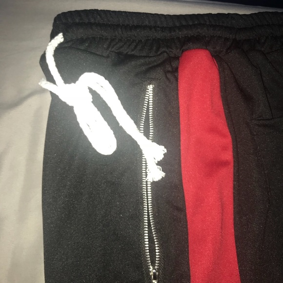 Black and Red Track pants - Picture 3 of 3